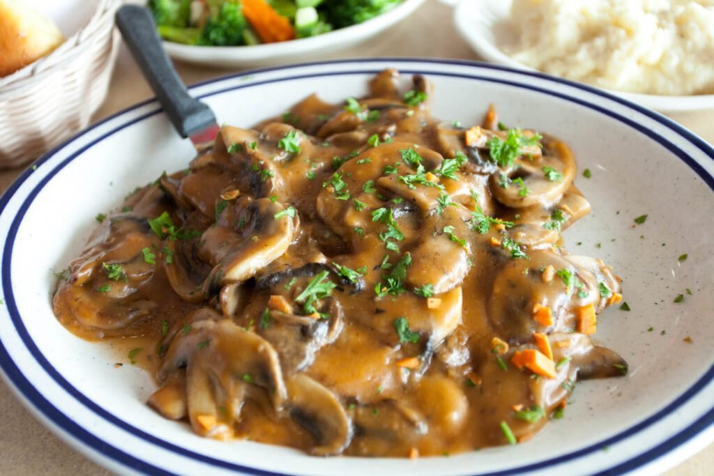 Chicken marsala dish