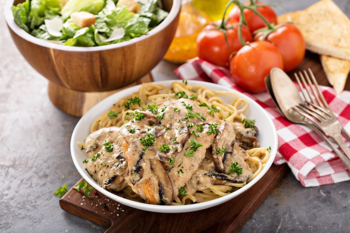 Chicken marsala with pasta Chicken marsala with pasta