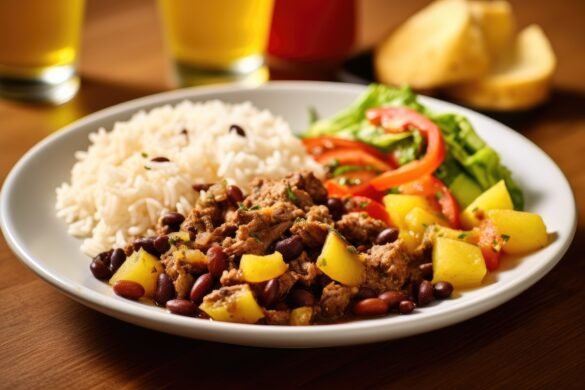 Jamaican Corn Beef and Rice