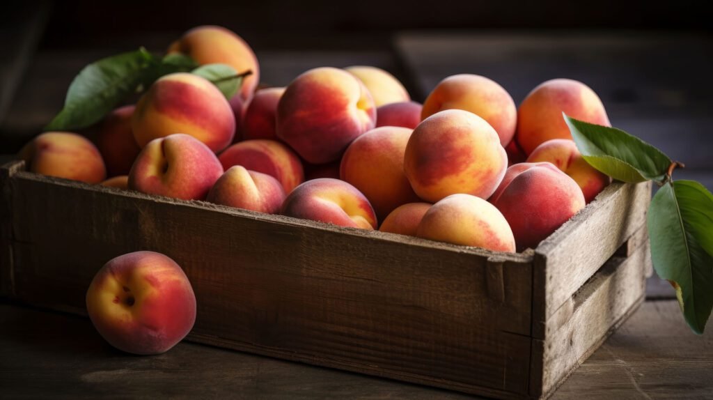 Peach fruits