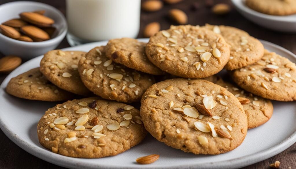 Delicious cookies on the plate